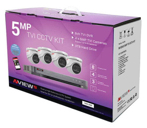 NVIEW5 TVI CCTV KIT