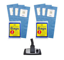 Vac Bag Combo - 2 Pack Blue Bags and Luxury Floor Tool