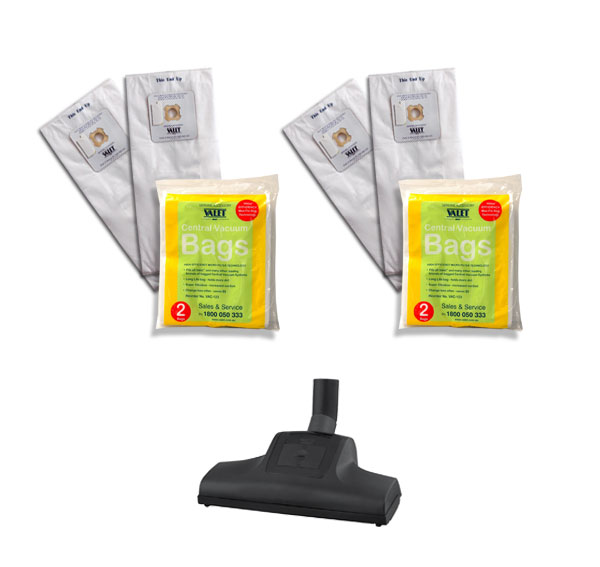 Vac Bag Combo 2 Pack MaxFlo Bags and Turbo Brush Valet